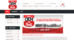 Desktop Screenshot of genuineoemtoyotaparts.com